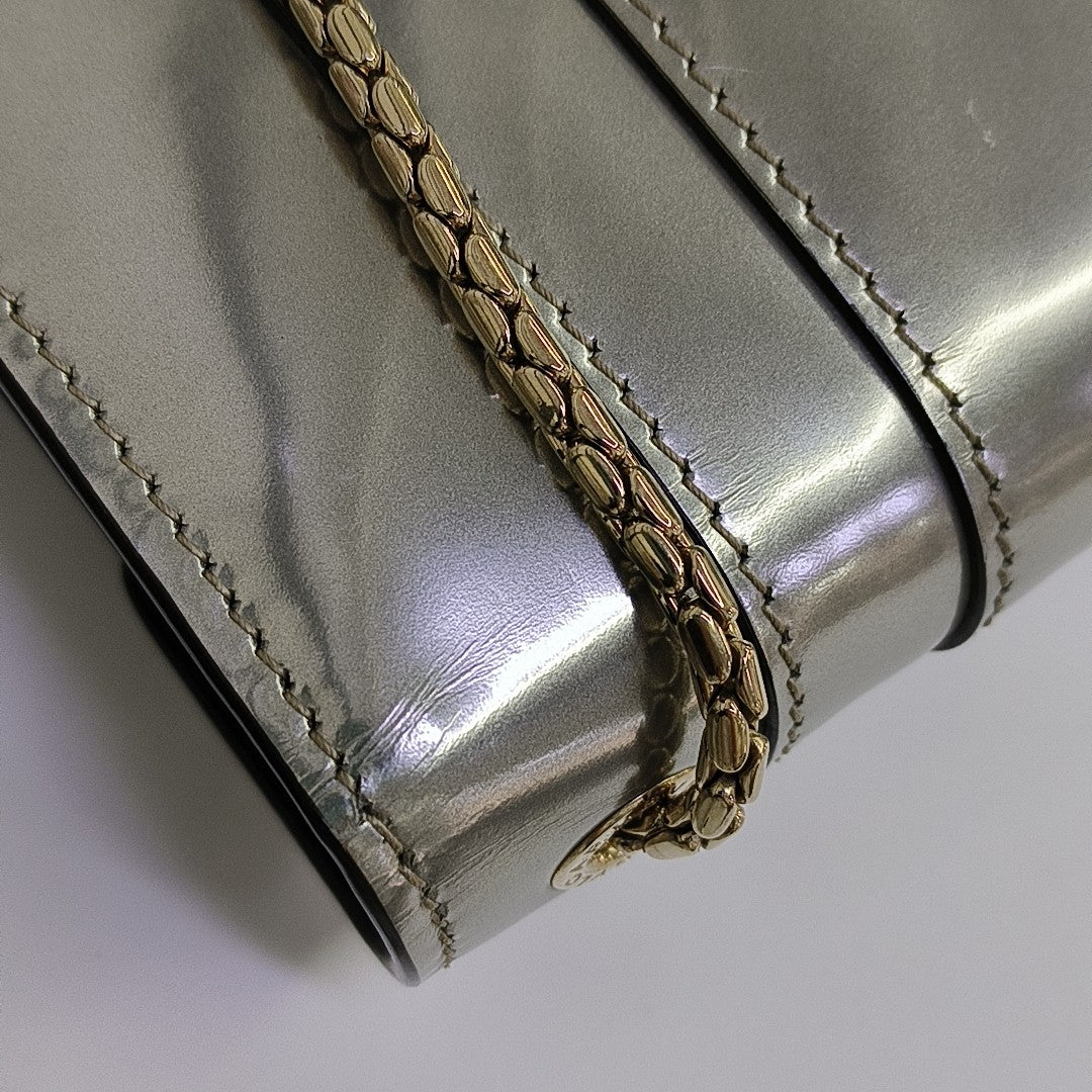 SERPENTI FOREVER Small Patent Leather Silver