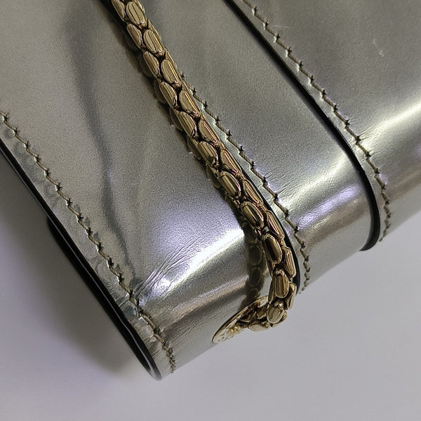 SERPENTI FOREVER Small Patent Leather Silver