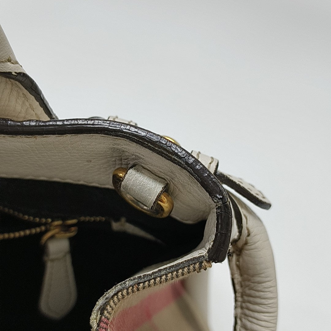 The Banner Small Calfskin Beige