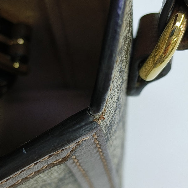 Horsebit 1955 Mini Monogram Coated Canvas Beige
