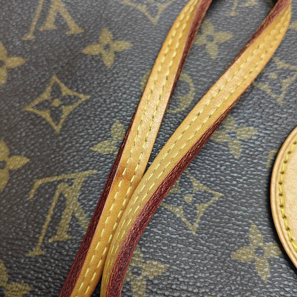 NEVERFULL GM Monogram Coated Canvas Brown