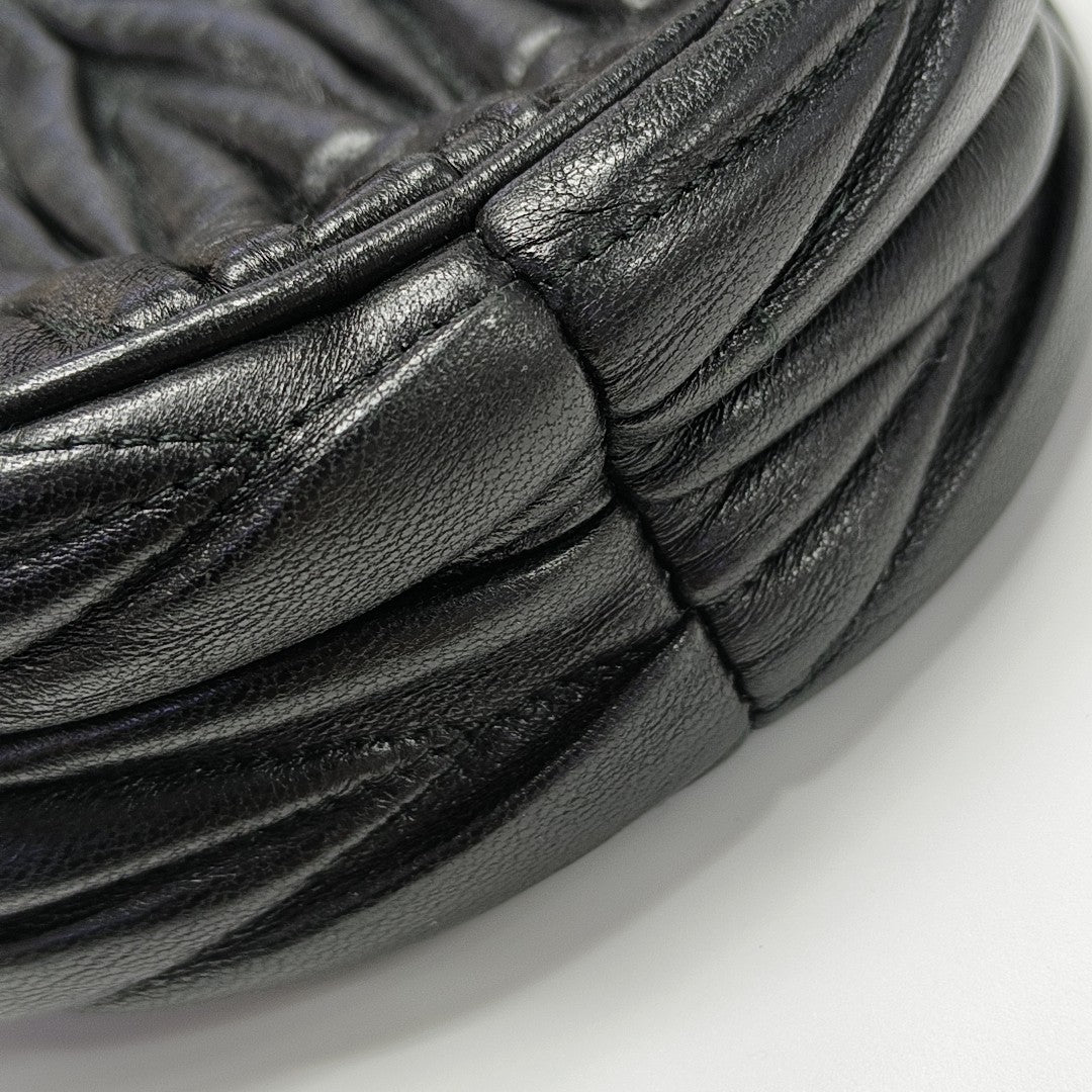 Matelassé Quilted Lambskin Black
