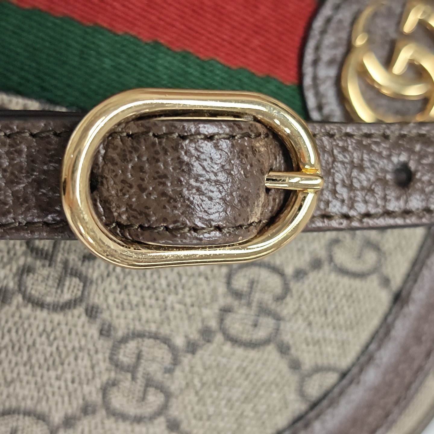 Ophidia Mini Monogram Coated Canvas Beige