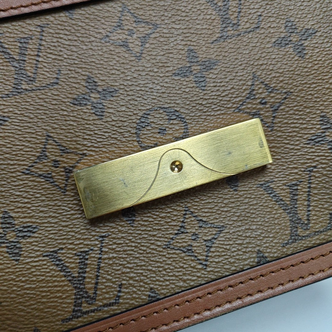 DAUPHINE Mini Monogram Coated Canvas Brown