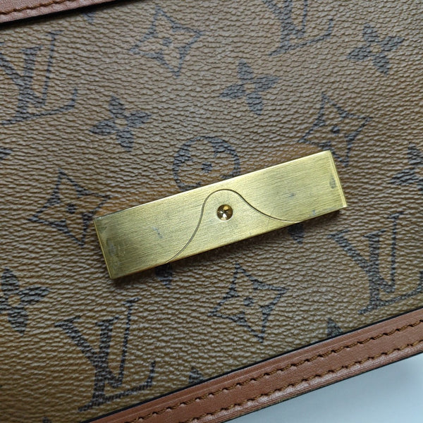 DAUPHINE Mini Monogram Coated Canvas Brown
