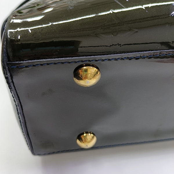 MELROSE AVENUE Monogram Patent Leather Green