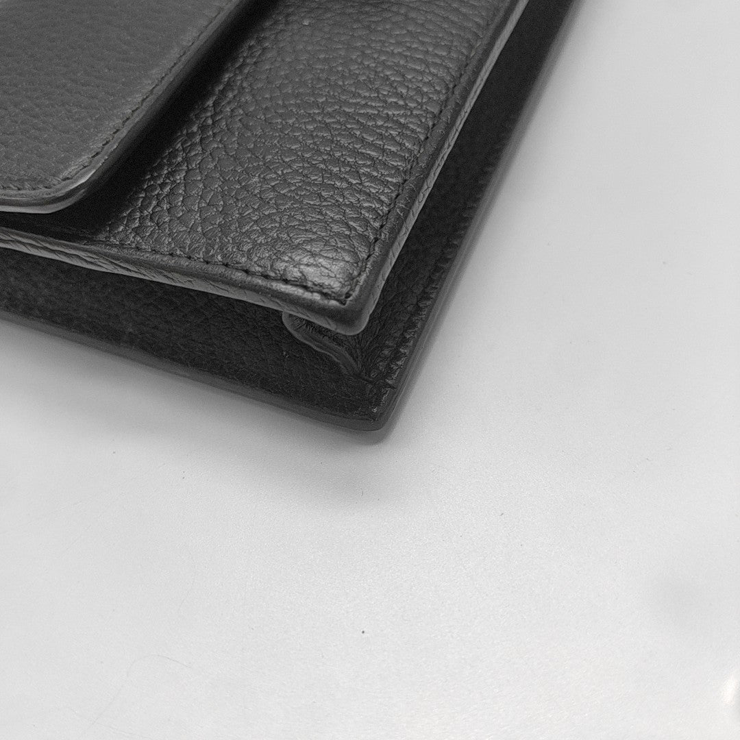 Interlocking G Small Calfskin Black
