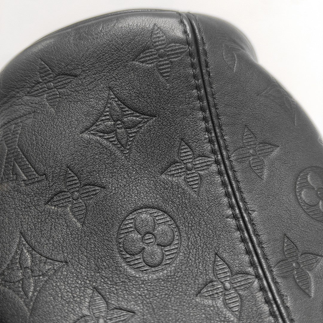 CHALK Monogram Calfskin Black