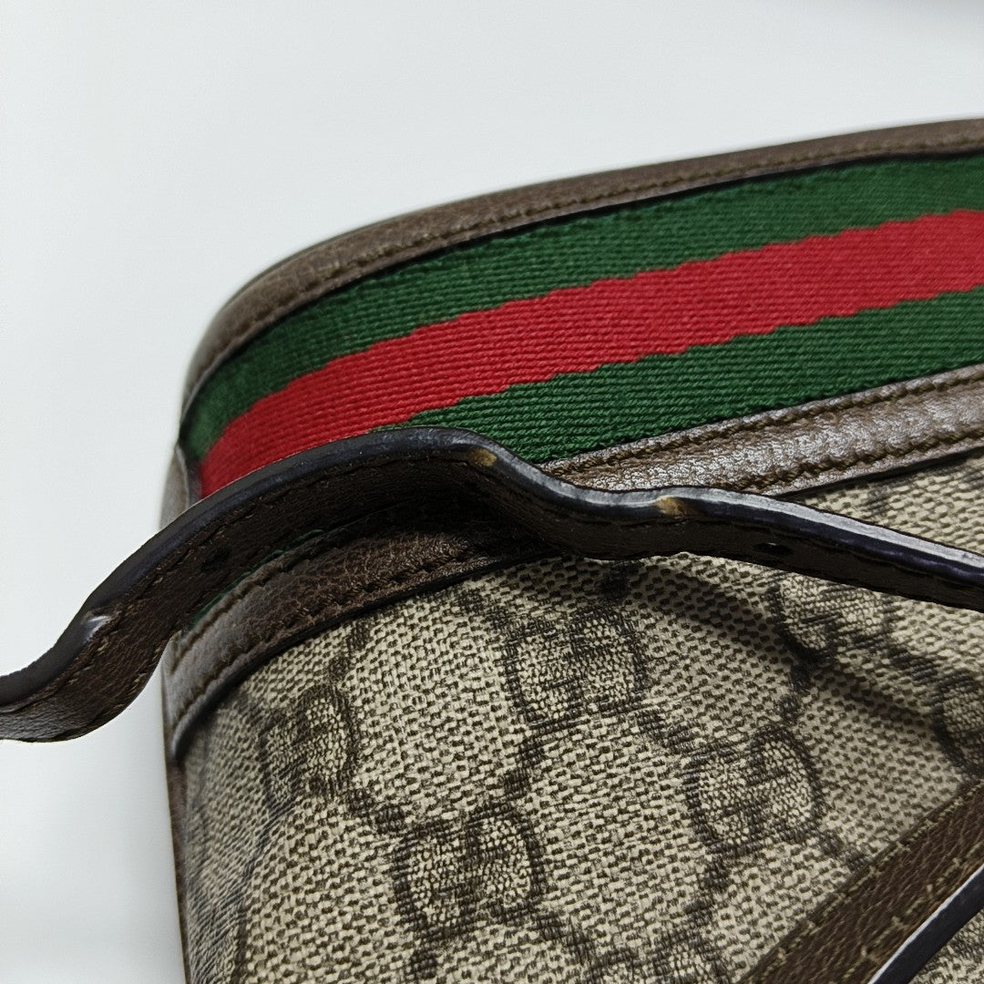 Ophidia Mini Monogram Coated Canvas Beige