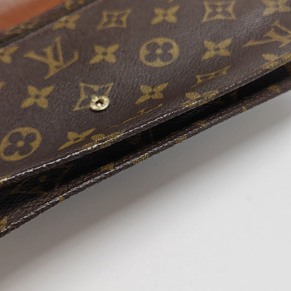 POCHETTE RABAT Monogram Coated Canvas Brown