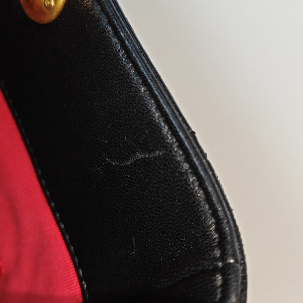 COCO LOVE Quilted Lambskin Black
