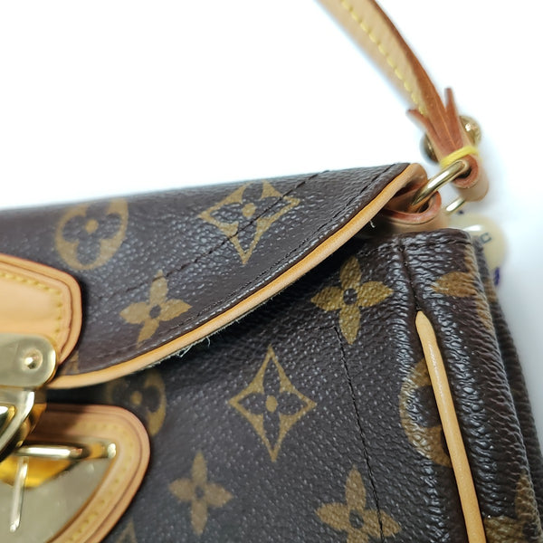 BEVERLY Monogram Coated Canvas Brown