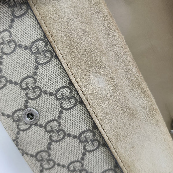 Dionysus Super Mini Monogram Coated Canvas Beige