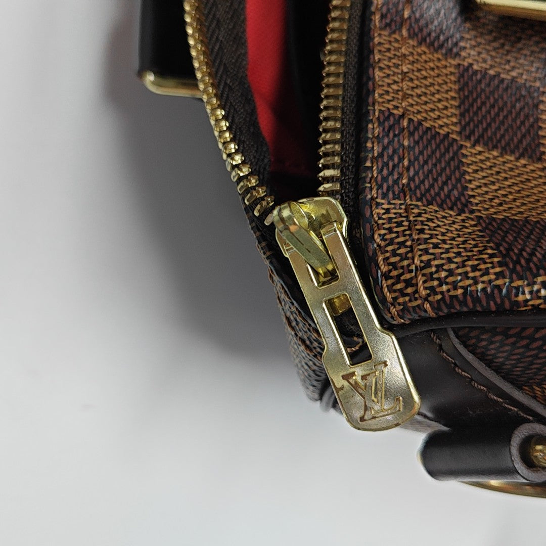 SPEEDY 25 Damier Ebene Coated Canvas Brown