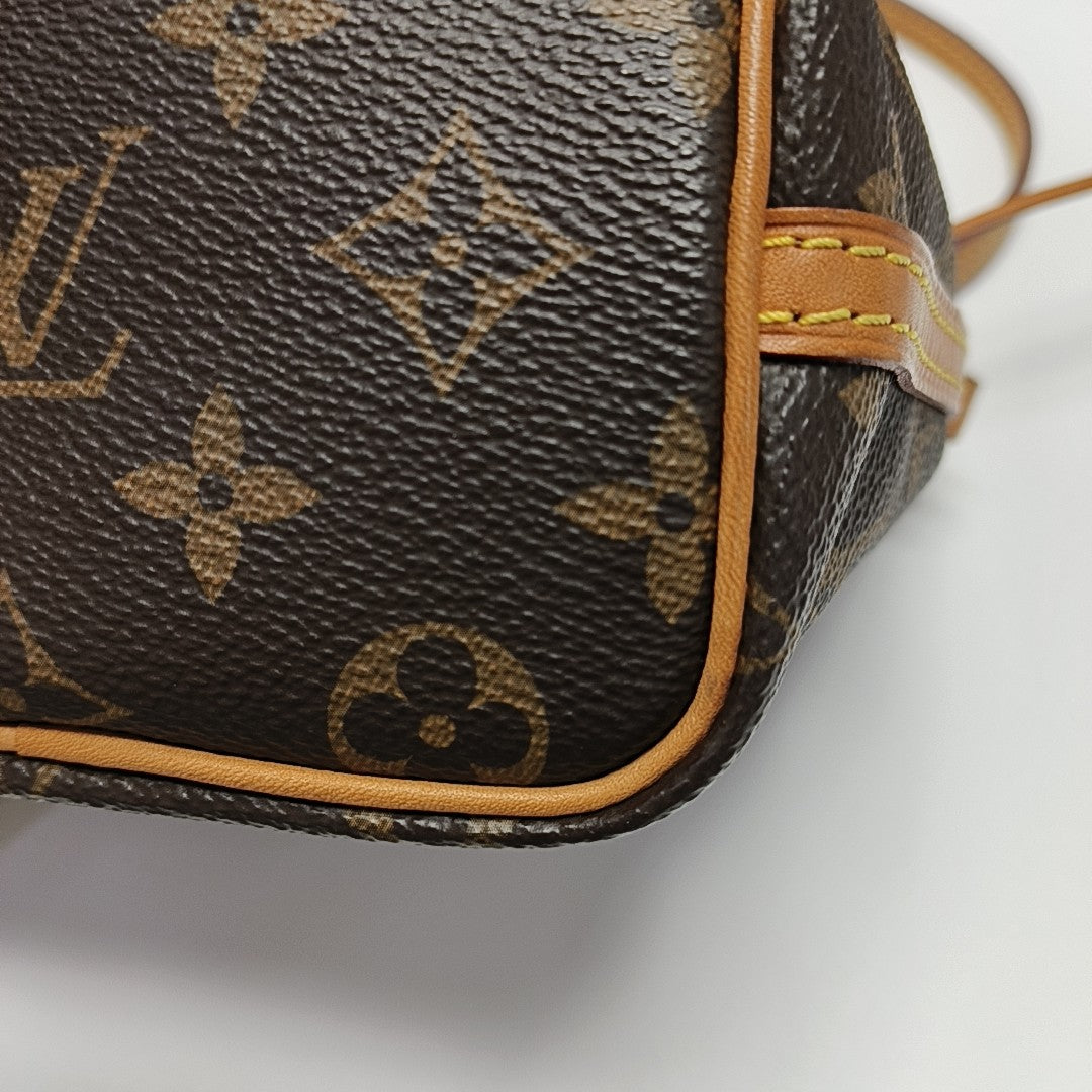 NÉONOÉ Nano Monogram Coated Canvas Brown