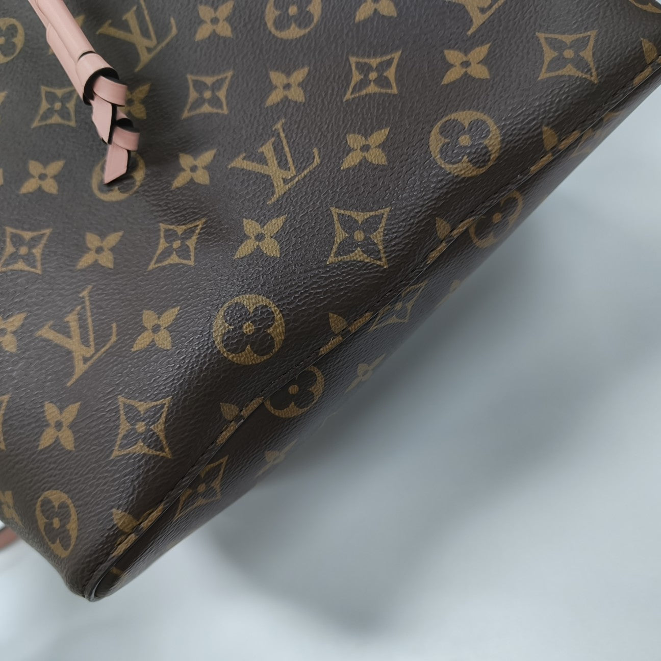 NÉONOÉ MM Monogram Coated Canvas Brown
