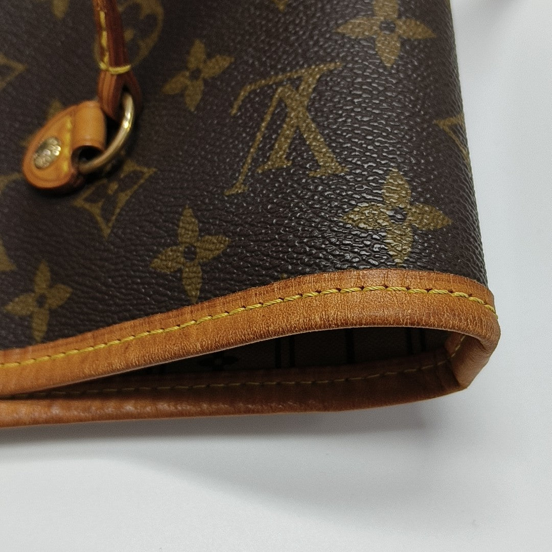 NEVERFULL GM Monogram Coated Canvas Brown