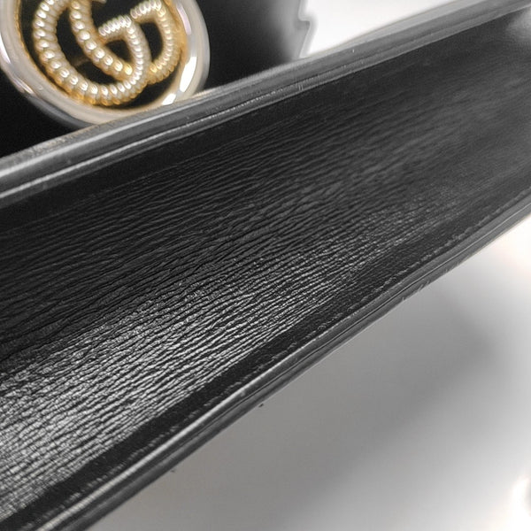 GG Ring Small Calfskin Black