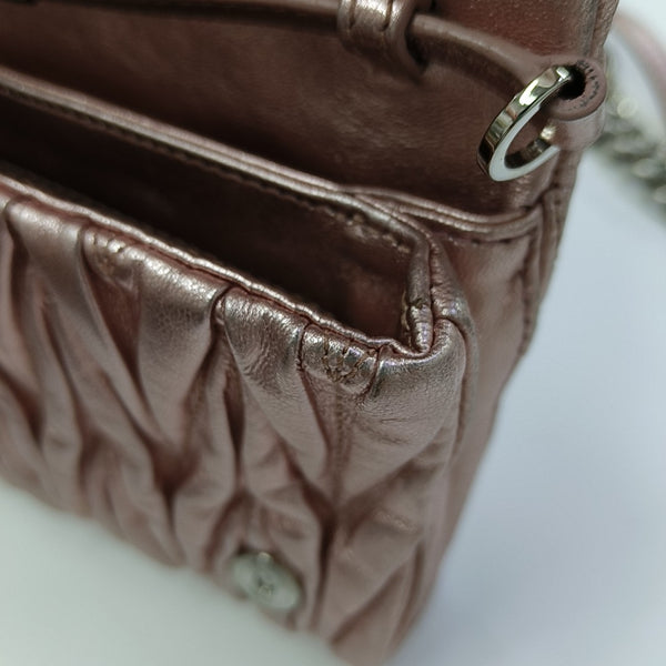 Quilted Lambskin Shoulder Bag Pink