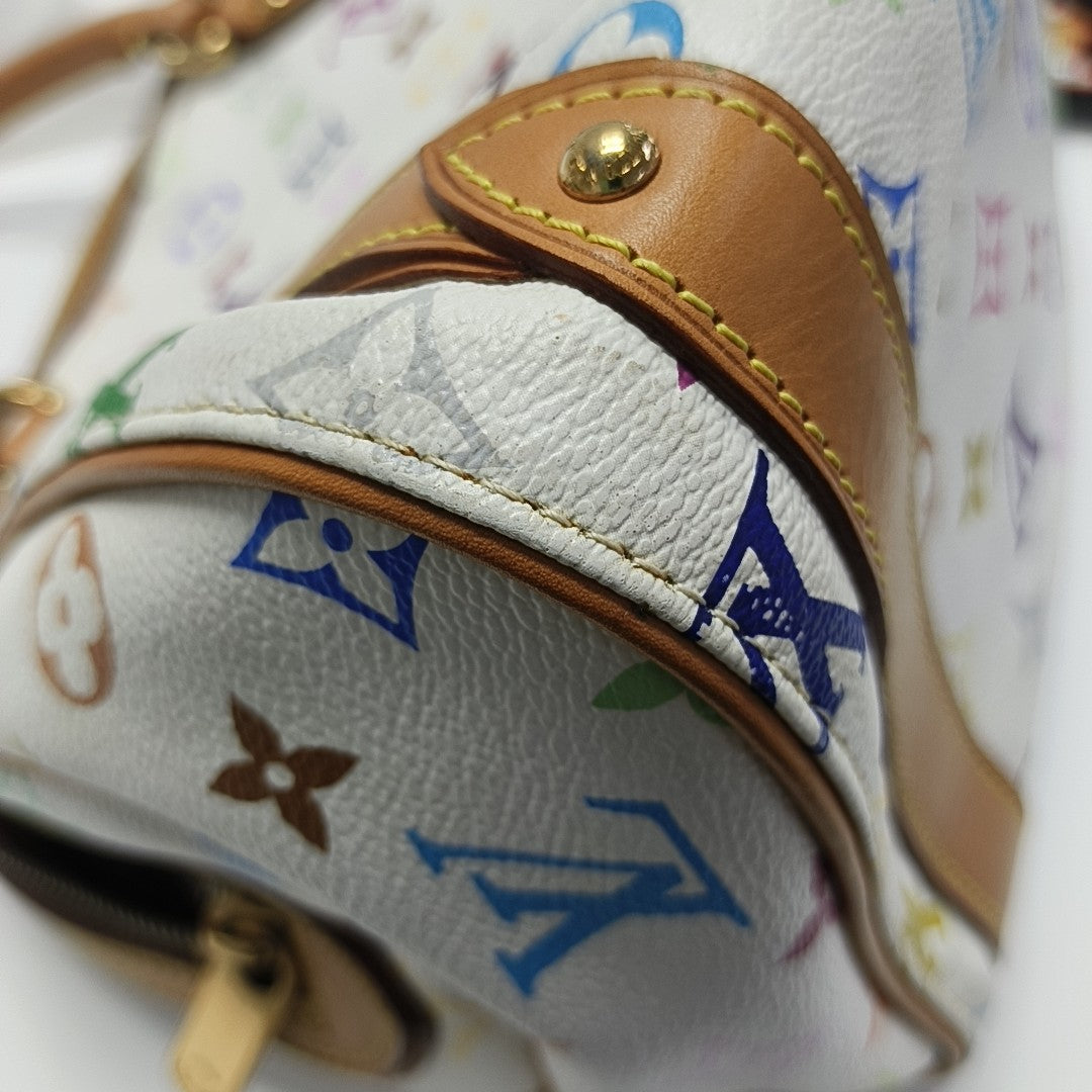 LV × TM PRISCILLA Monogram Coated Canvas White