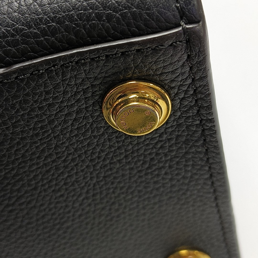 CITY STEAMER PM Calfskin Black