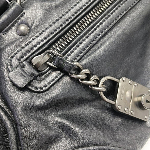 Calfskin Shoulder Bag Black