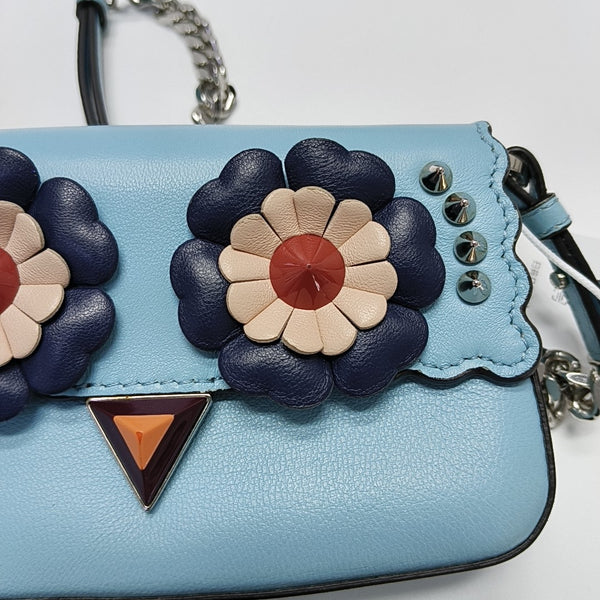 Baguette Micro Calfskin Blue