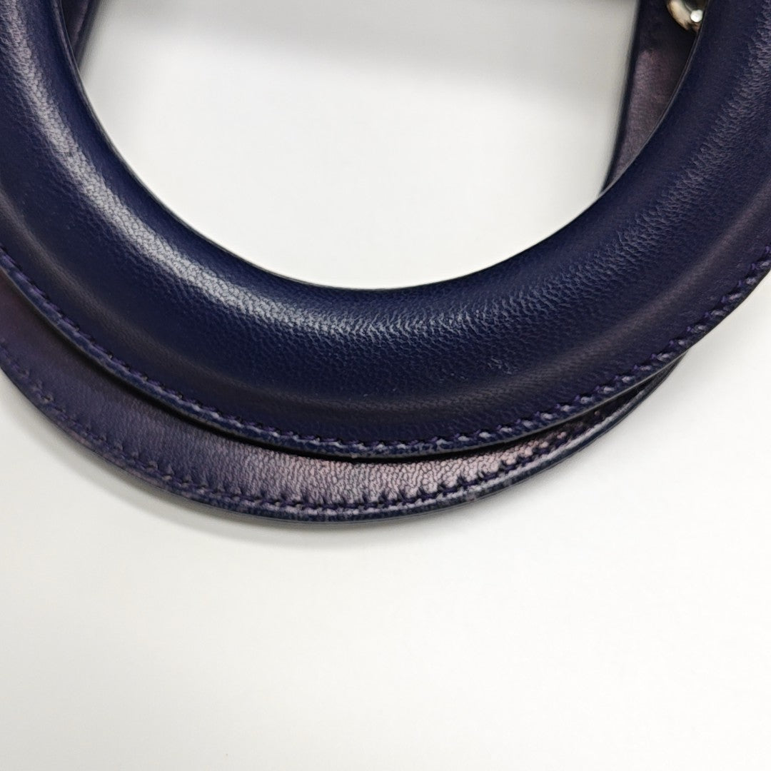 Lady Dior Small Cannage Lambskin Blue