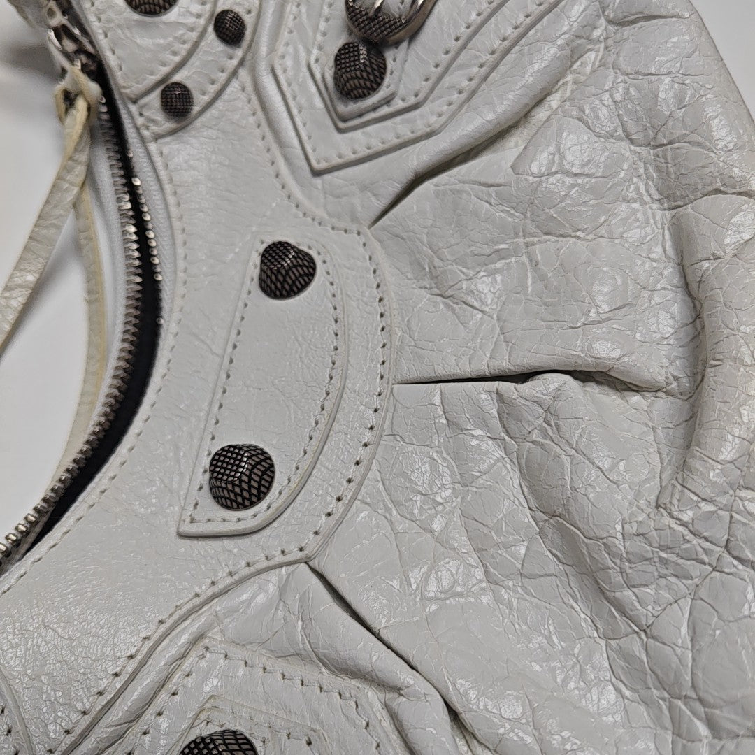 Le Cagole Small Lambskin White