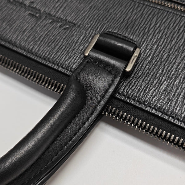 Calfskin Top Handle Bag Black