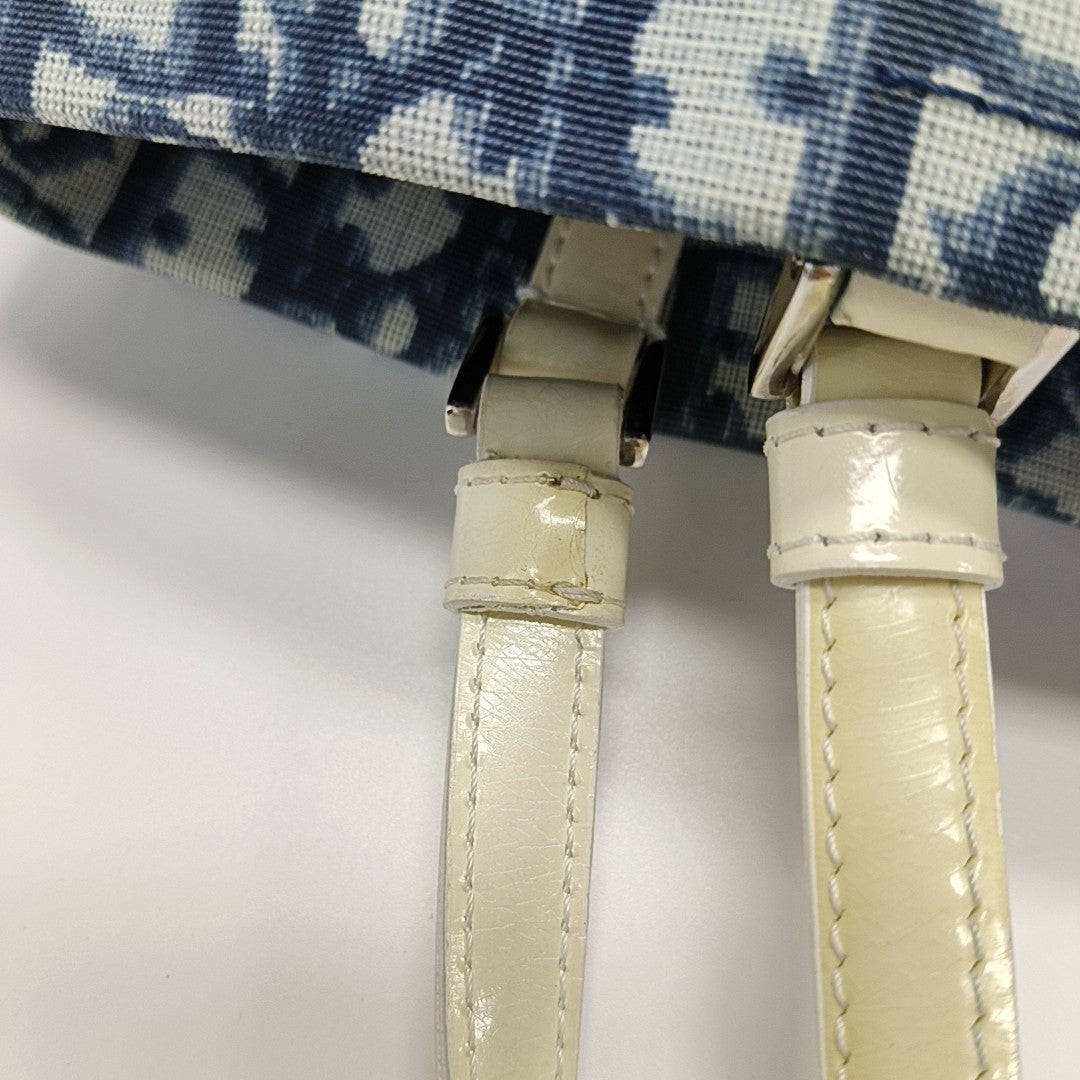 Oblique Coated Canvas Blue