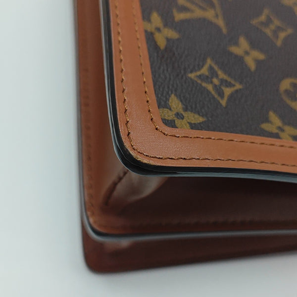 DAUPHINE MM Monogram Coated Canvas Brown