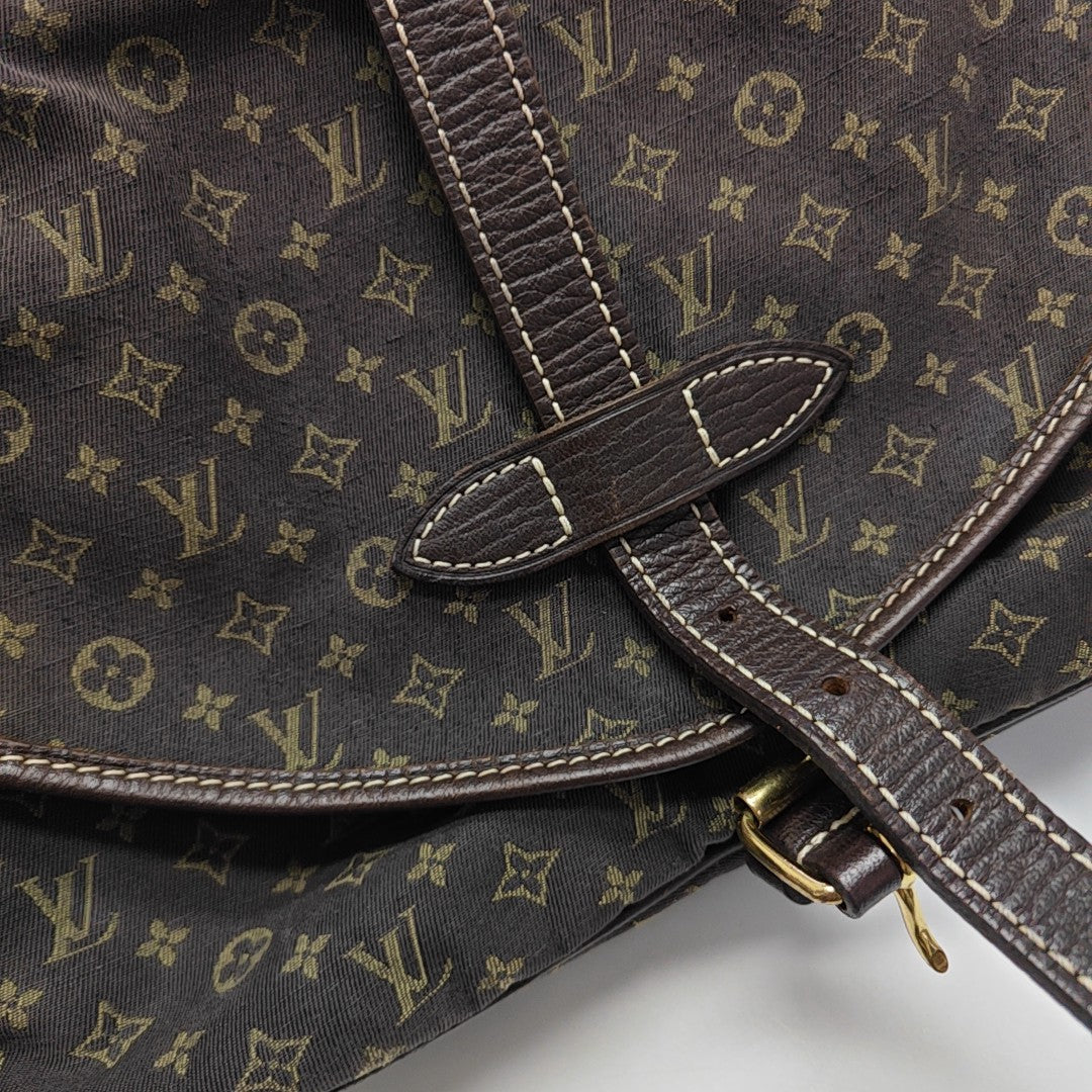SAUMUR 28 Monogram Canvas Brown