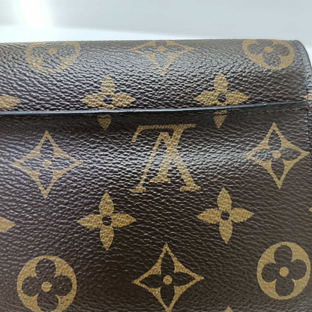 SARAH Monogram Coated Canvas Brown