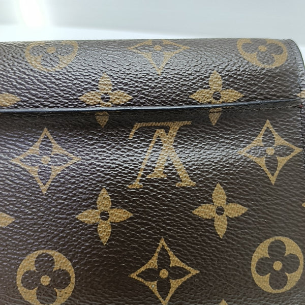 SARAH Monogram Coated Canvas Brown