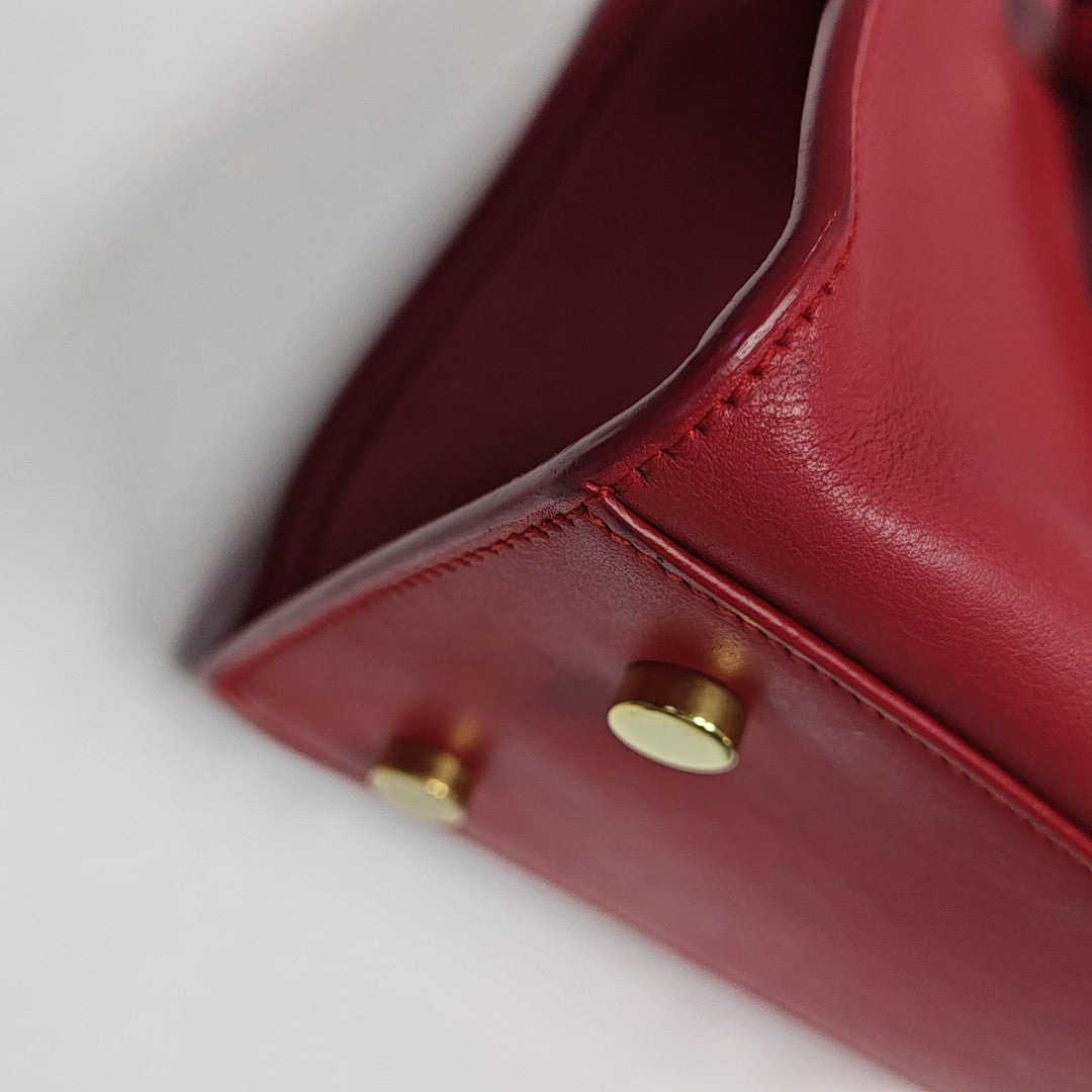 MONOGRAM CABAS Calfskin Red