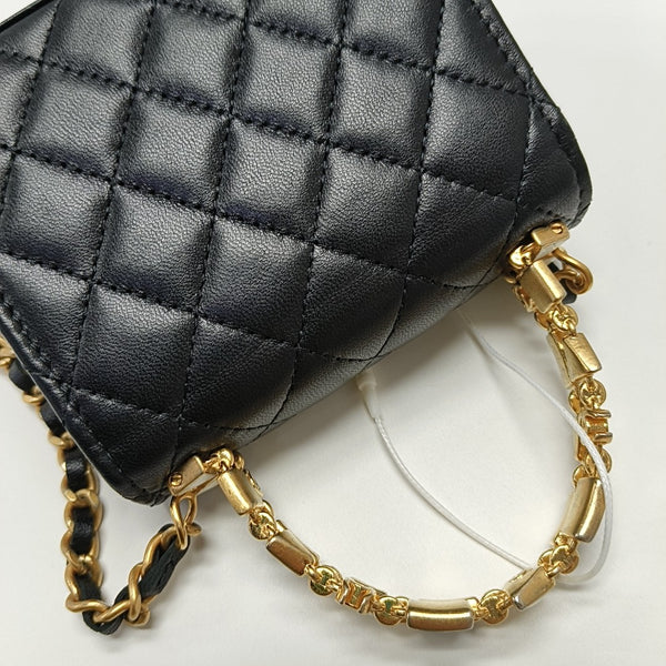 KELLY Mini Quilted Lambskin Black