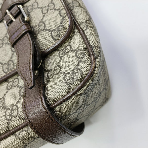 Monogram Coated Canvas Shoulder Bag Brown