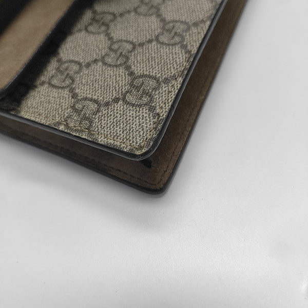 Dionysus Super Mini Monogram Coated Canvas Beige