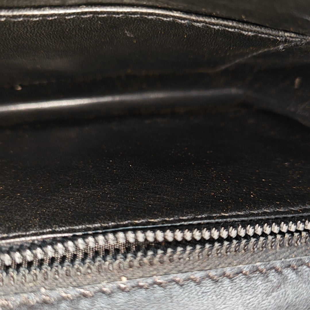 Calfskin Shoulder Bag Black