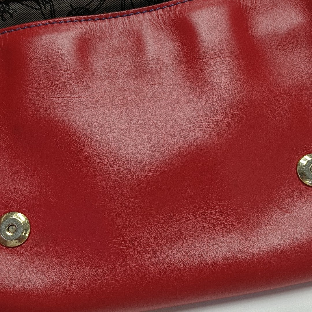 Quilted Calfskin Shoulder Bag Red