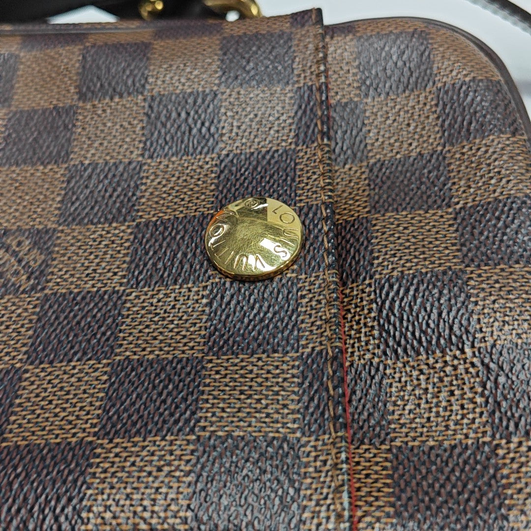 RIFT Damier Ebene Coated Canvas Brown