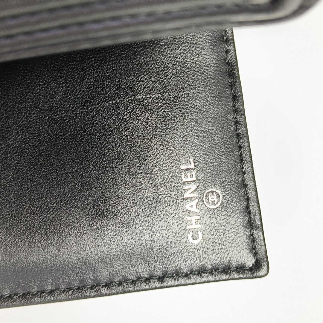 Quilted Lambskin Wallet Black
