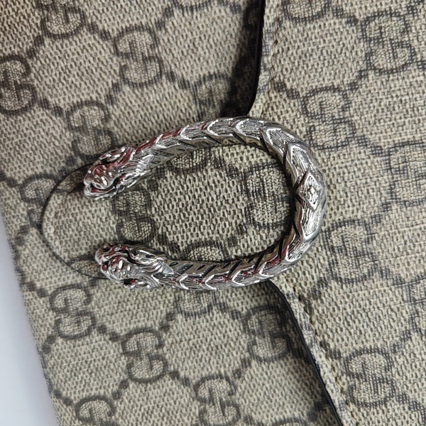 Dionysus Mini Monogram Coated Canvas Beige