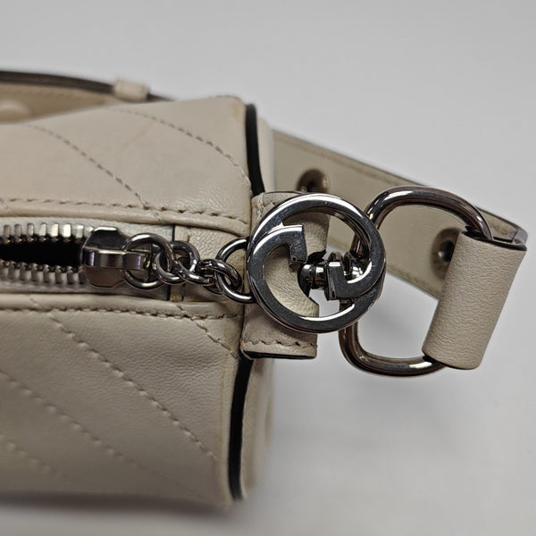 Blondie Mini Quilted Calfskin White