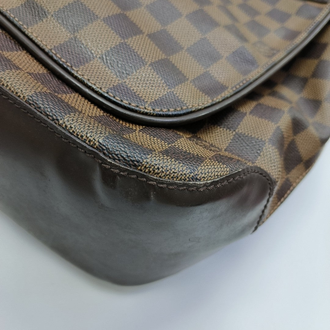 SPENCER Damier Ebene Coated Canvas Brown