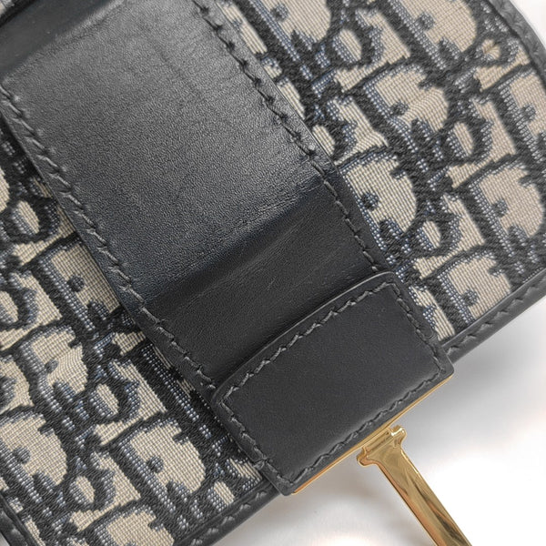 30 Montaigne Mini Oblique Canvas Blue