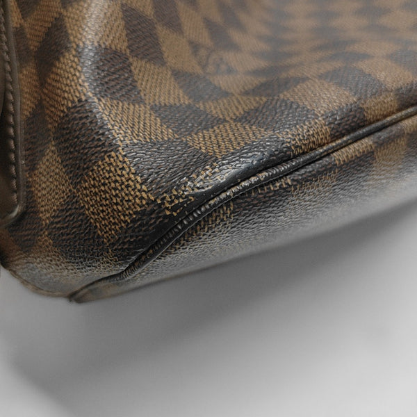 RIVINGTON Damier Ebene Coated Canvas Brown