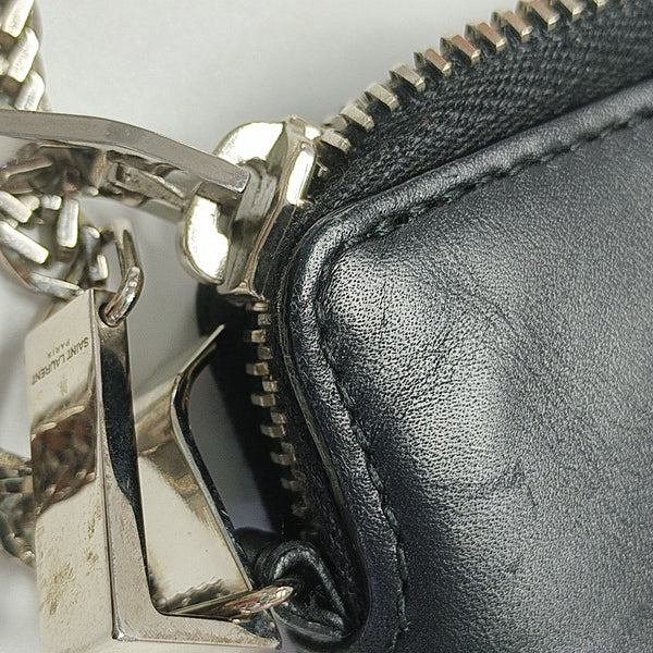 Calfskin Top Handle Bag Black