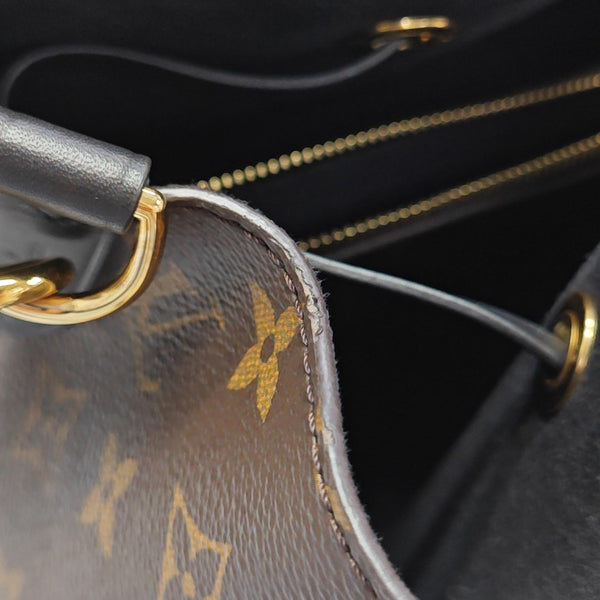 NÉONOÉ MM Monogram Coated Canvas Brown